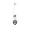 Brooklyn Nets Pregnancy Maternity Pink Belly Button Navel Ring - Pick Your Color