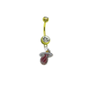 Miami Heat NBA Basketball Gold Belly Button Navel Ring - Pick Your Color