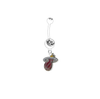 Miami Heat NBA Basketball White Belly Button Navel Ring - Pick Your Color