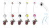 Miami Heat Pregnancy Maternity Belly Button Navel Ring - Pick Your Color