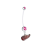 Detroit Red Wings Pregnancy Maternity Pink Belly Button Navel Ring - Pick Your Color
