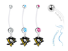 Pittsburgh Penguins Boy/Girl Pregnancy Maternity Belly Button Navel Ring