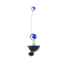 St Louis Blues Pregnancy Maternity Blue Belly Button Navel Ring - Pick Your Color