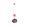 Montreal Canadiens Pregnancy Maternity Pink Belly Button Navel Ring - Pick Your Color