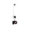 Philadelphia Flyers Pregnancy Maternity Black Belly Button Navel Ring - Pick Your Color