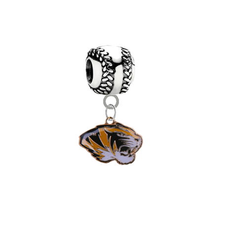 Missouri Tigers Baseball Universal European Bracelet Charm