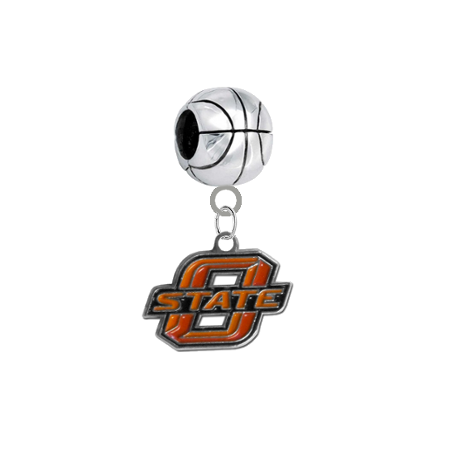 Oklahoma State Cowboys Basketball Universal European Bracelet Charm
