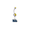 UCLA Bruins Bears Silver Gold Swarovski Belly Button Navel Ring - Customize Gem Colors