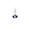 BYU Brigham Young Cougars Rose Gold Pet Tag Dog Cat Collar Charm
