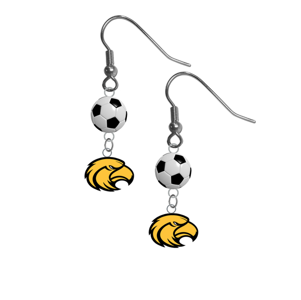 Southern Miss Golden Eagles NCAA Soccer Dangle Earrings