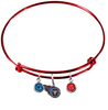 Tennessee Titans Red NFL Expandable Wire Bangle Charm Bracelet