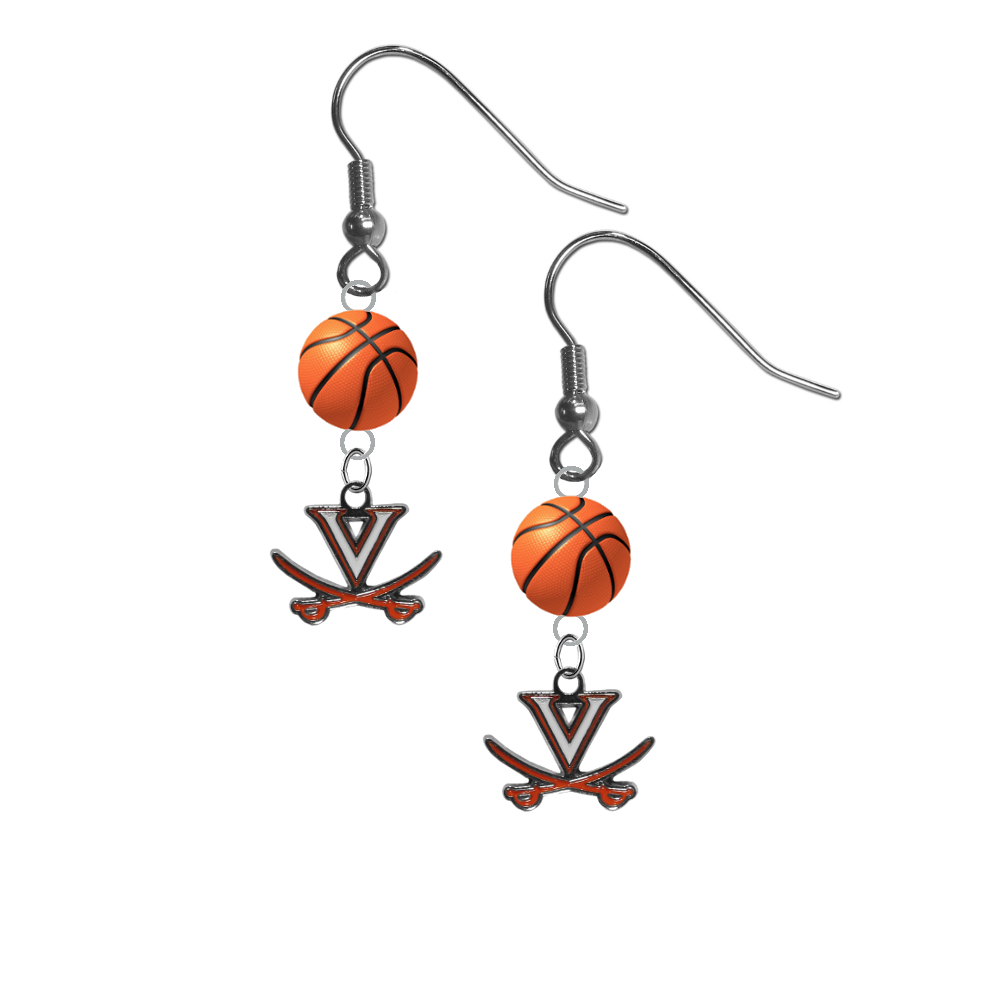 Virginia Cavaliers NCAA Basketball Dangle Earrings