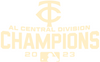 Minnesota Twins 2023 AL Central Champions Premium Vinyl Decal PICK COLOR & SIZE