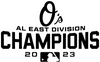 Baltimore Orioles 2023 AL East Champions Premium Vinyl Decal PICK COLOR & SIZE