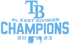 Tampa Bay Rays 2023 AL East Champions Premium Vinyl Decal PICK COLOR & SIZE