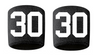 Custom Number Black w/ White Sweatband Wristband Embroidered Stitched Football Baseball Soccer Softball Basketball Lacrosse