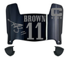 AJ Brown Philadelphia Eagles Mini Football Helmet Visor w/ Clips - PICK COLOR