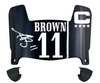AJ Brown Philadelphia Eagles Mini Football Helmet Visor w/ Clips - PICK COLOR