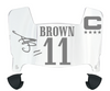 AJ Brown Philadelphia Eagles Mini Football Helmet Visor w/ Clips - PICK COLOR