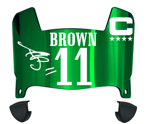 AJ Brown Philadelphia Eagles Mini Football Helmet Visor w/ Clips - PICK COLOR