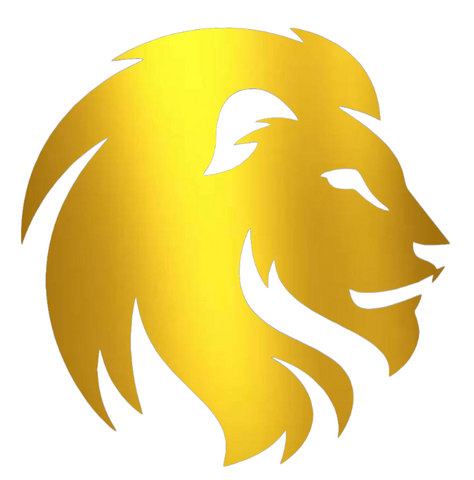A&M Commerce Lions GOLD CHROME MIRROR Team Logo Premium DieCut Vinyl Decal PICK SIZE