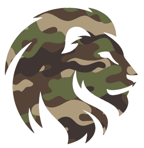 A&M Commerce Lions Woodland Camo Camouflage Team Logo Premium DieCut Vinyl Decal PICK SIZE