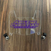 Abilene Christian Wildcats Team Name Mini Football Helmet Visor Shield w/ Clips