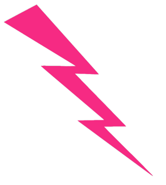 Air Force Falcons HOT PINK Lightning Bolt Logo Premium DieCut Vinyl Decal PICK SIZE