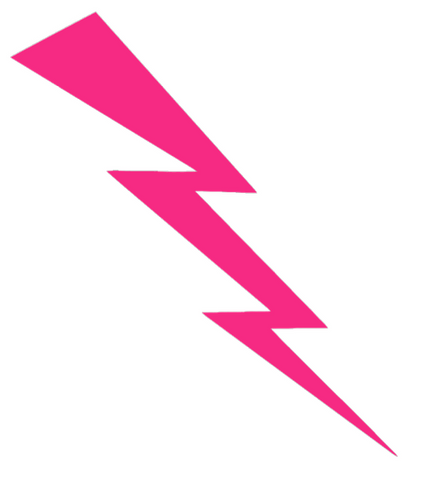 Air Force Falcons HOT PINK Lightning Bolt Logo Premium DieCut Vinyl Decal PICK SIZE