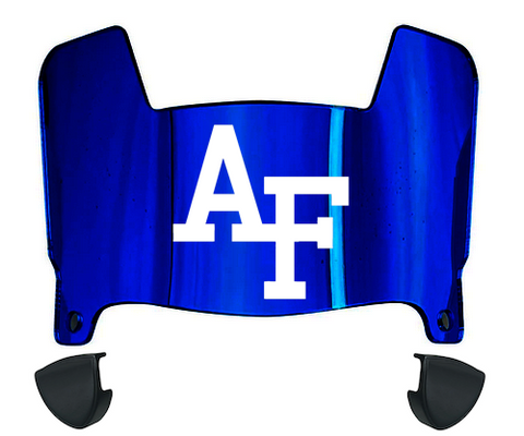 Air Force Falcons Mini Football Helmet Visor Shield w/ Clips - PICK VISOR & LOGO COLOR