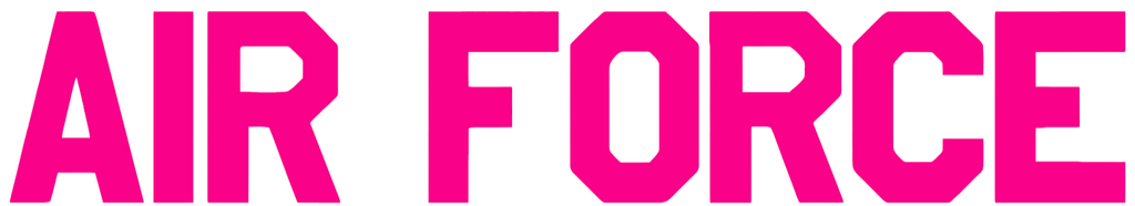 Air Force Falcons HOT PINK Team Name Logo Premium DieCut Vinyl Decal PICK SIZE