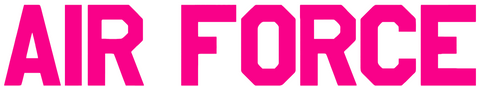 Air Force Falcons HOT PINK Team Name Logo Premium DieCut Vinyl Decal PICK SIZE