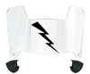 Air Force Falcons Mini Football Helmet Visor Shield w/ Clips - PICK VISOR & LOGO COLOR