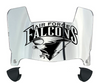 Air Force Falcons Mini Football Helmet Visor Shield w/ Clips - PICK VISOR & LOGO COLOR