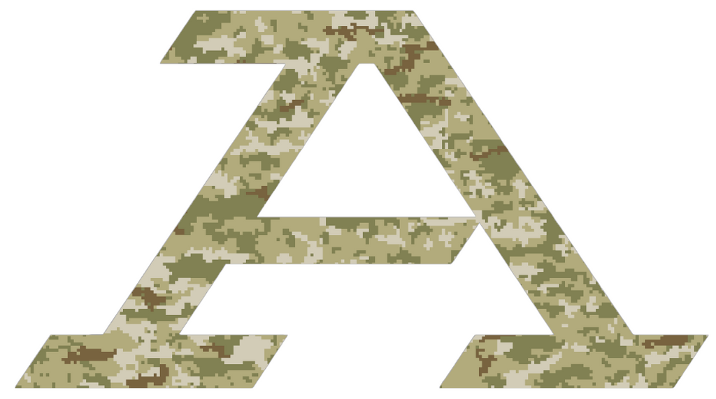 Akron Zips Team Logo Salute to Service Camouflage Camo Vinyl Decal PICK SIZE
