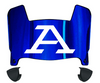 Akron Zips Mini Football Helmet Visor Shield w/ Clips - PICK VISOR & LOGO COLOR