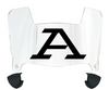 Akron Zips Mini Football Helmet Visor Shield w/ Clips - PICK VISOR & LOGO COLOR