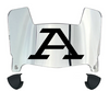 Akron Zips Mini Football Helmet Visor Shield w/ Clips - PICK VISOR & LOGO COLOR
