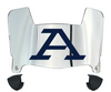 Akron Zips Mini Football Helmet Visor Shield w/ Clips - PICK VISOR & LOGO COLOR