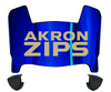 Akron Zips Mini Football Helmet Visor Shield w/ Clips - PICK VISOR & LOGO COLOR