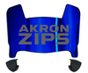 Akron Zips Mini Football Helmet Visor Shield w/ Clips - PICK VISOR & LOGO COLOR