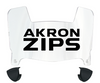 Akron Zips Mini Football Helmet Visor Shield w/ Clips - PICK VISOR & LOGO COLOR
