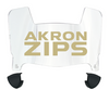Akron Zips Mini Football Helmet Visor Shield w/ Clips - PICK VISOR & LOGO COLOR