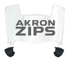 Akron Zips Mini Football Helmet Visor Shield w/ Clips - PICK VISOR & LOGO COLOR