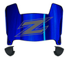 Akron Zips Mini Football Helmet Visor Shield w/ Clips - PICK VISOR & LOGO COLOR
