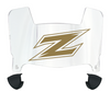 Akron Zips Mini Football Helmet Visor Shield w/ Clips - PICK VISOR & LOGO COLOR