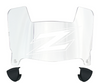Akron Zips Mini Football Helmet Visor Shield w/ Clips - PICK VISOR & LOGO COLOR