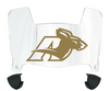 Akron Zips Mini Football Helmet Visor Shield w/ Clips - PICK VISOR & LOGO COLOR