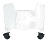 Akron Zips Mini Football Helmet Visor Shield w/ Clips - PICK VISOR & LOGO COLOR