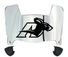Akron Zips Mini Football Helmet Visor Shield w/ Clips - PICK VISOR & LOGO COLOR